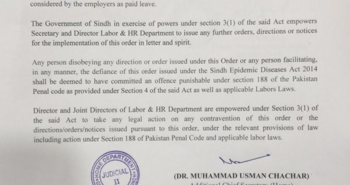 Good news for employees in Sindh.