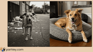 Rescue to Royalty – From Street Struggles to a Loving Home - pet story