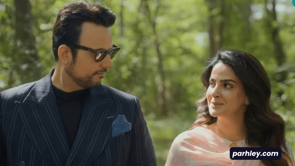 This image is from drama pamaal featuring saba qamar and her co star