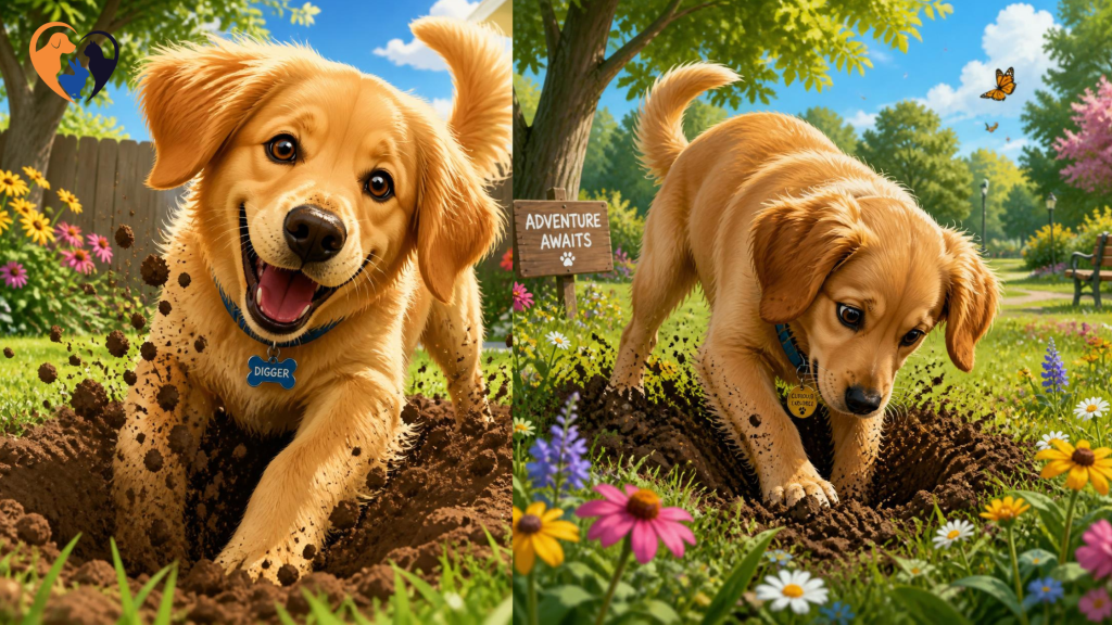Why Dogs Dig Holes?